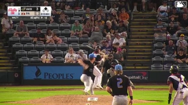 Robert Hassell III singles on a line drive to left fielder Ryan Cesarini. Keiner Delgado scores. Robert Hassell III to 3rd. Robert Hassell III advances to 3rd, on a fielding error by left fielder Ryan Cesarini.