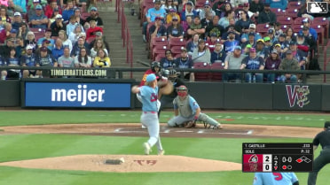 Luis Castillo grounds out, second baseman Jalin Flores to first baseman Cameron Nickens. Eric Bitonti scores.