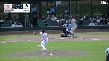 Collin Price singles on a line drive to left fielder Chris Taylor. CJ Alexander scores. Cavan Biggio to 3rd.