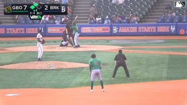 Jhonny Severino hits a grand slam (2) to left field. Easton Carmichael scores. Shalin Polanco scores. Matt King scores.