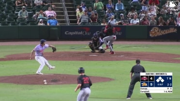 Dylan Campbell out on a sacrifice fly to center fielder Theo Gillen. Anthony DePino scores.