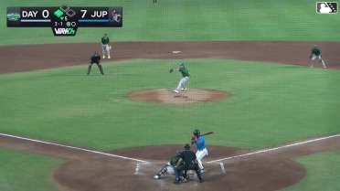 Abrahan Ramirez homers (1) on a fly ball to right center field. Josh Hogue scores.