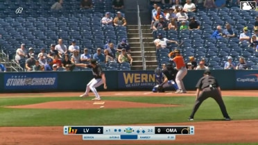 Brian Serven singles on a sharp ground ball to left fielder Matthew Lugo. Joey Meneses scores. Michael Stefanic to 2nd.