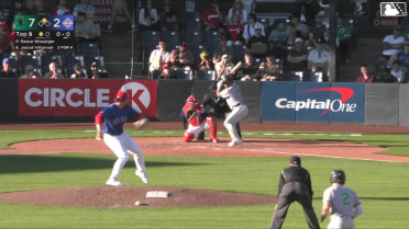 Jancel Villarroel singles on a ground ball to center fielder Sam Shaw. Carlos Gutierrez scores.