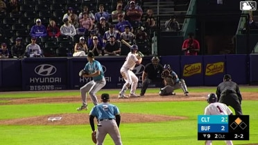 Sean Keys homers (4) on a fly ball to right field. Carlos Mendoza scores.