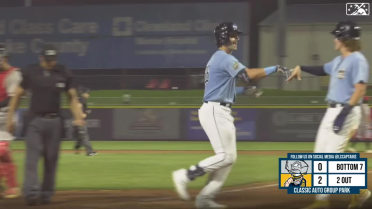 Chase DeLauter launches a two-run homer to right 