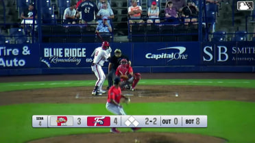 Alex Binelas homers (12) on a line drive to left center field.