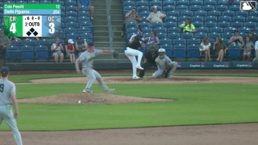 Derlin Figueroa homers (16) on a fly ball to right center field.