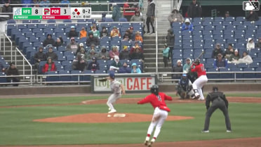 Ronald Rosario singles on a ground ball to left fielder Zach Kokoska. Miguel Bleis scores. Brooks Brannon to 2nd.