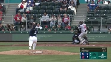 Keyber Rodriguez homers (4) on a fly ball to left field.