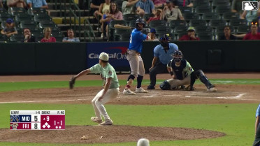 Cameron Leary singles on a line drive to right fielder Orlando Martinez. Davis Diaz scores. Clark Elliott scores. Luke Mann to 2nd.