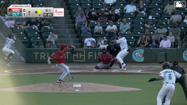 Dru Baker homers (8) on a fly ball to right center field. Mario Camilletti scores. Andy Weber scores.