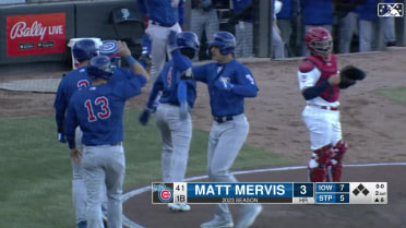 Matt Mervis slices a grand slam to right field