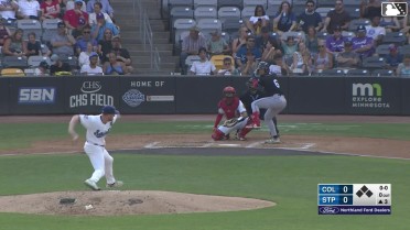 Kody Huff homers (14) on a fly ball to right center field.