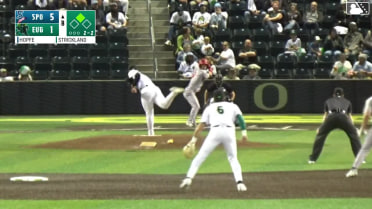 Tommy Hopfe hits a ground-rule double (3) on a line drive to left field. Ethan Hedges scores.