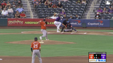 Roc Riggio homers (1) on a fly ball to right field.