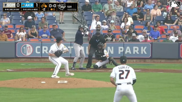 Josh Moylan homers (6) on a fly ball to center field. Jackson Castillo scores.