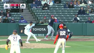 Michael Toglia doubles (3) on a sharp fly ball to center fielder Jhostynxon Garcia. Héctor Rodríguez scores. JJ Bleday scores. Christian Encarnacion-Strand to 3rd.