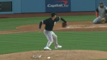 Argenis Cayama racks up a career-high 10 strikeouts 