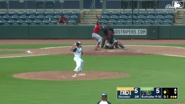 Duce Gourson singles on a sharp ground ball to first baseman David McCabe. Nick Cimillo scores.