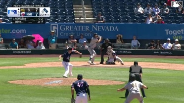 Ryan Nicholson singles on a line drive to right fielder Kristian Robinson. Ben Gobbel scores. Nelson Rada to 3rd.