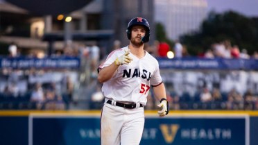 Luke Adams Ties Franchise Record with Three Home Run Game