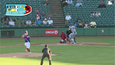 Colin Houck singles on a line drive to left fielder Carter Mathison. Daiverson Gutierrez scores.