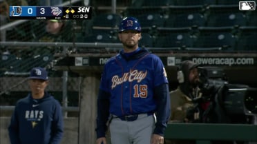 Carson Williams singles on a fly ball to center fielder Steward Berroa. Cooper Bowman scores. Raynel Delgado to 2nd.