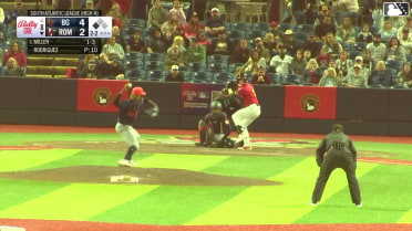 Cody Miller grounds out, shortstop Adrian Santana to first baseman Ryan McCoy. Colby Jones scores.