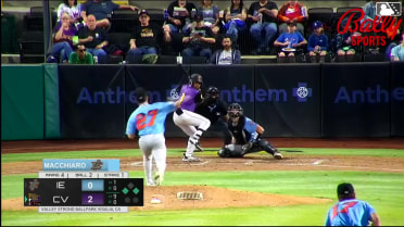 Kayson Cunningham singles on a line drive to right fielder Cesar Quintas. Jakey Josepha scores. Eliesbert Alejos to 3rd.