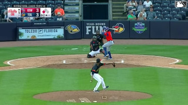 Ben Cowles out on a sacrifice fly to center fielder Max Clark. Owen Miller scores.