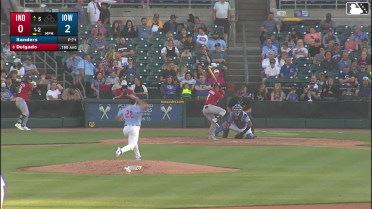 Keiner Delgado homers (1) on a fly ball to right field.