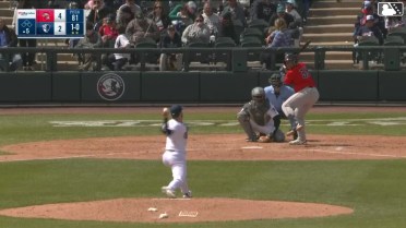 Johanfran Garcia homers (3) on a fly ball to left field.