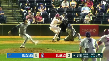 Lucas Ramirez doubles (19) on a ground ball to right fielder Abel Lorenzo. Gabriel Davalillo scores.
