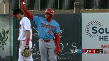 Christian Moore records two hits in rehab assignment