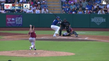 Ryan Fitzgerald singles on a line drive to right fielder Turner Hill. James Tibbs III scores.