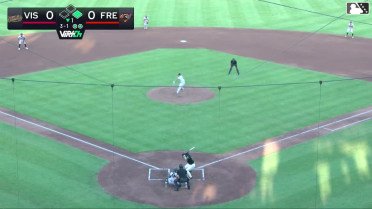 Tanner Thach doubles (13) on a line drive to center fielder Pedro Catuy. Ethan Holliday scores.