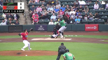 Tony Blanco Jr. homers (13) on a fly ball to left field. Axiel Plaz scores. Brian Sanchez scores.
