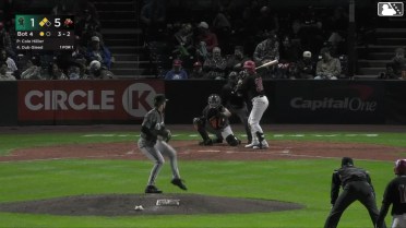 Dub Gleed out on a sacrifice fly to center fielder Dakota Jordan. J.R. Freethy scores.