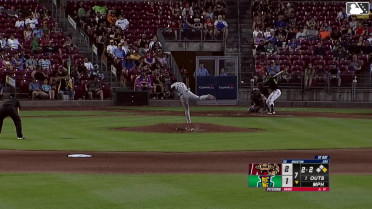 Marek Houston homers (4) on a fly ball to left field. Danny De Andrade scores.