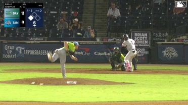 Luis Puello strikes out swinging, catcher Jirvin Morillo. Paul Gutierrez-Contreras II out at 3rd.