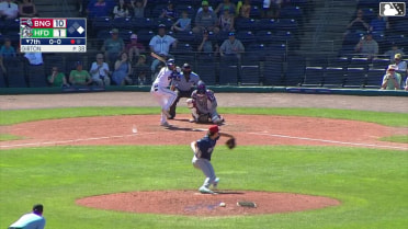 Roc Riggio homers (13) on a fly ball to right center field. Dyan Jorge scores.