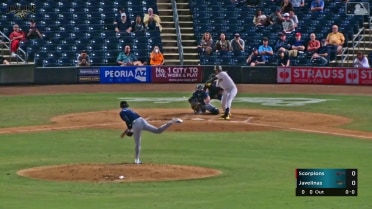 Ty Harvey singles on a ground ball to third baseman John Peck. Justin DeCriscio scores.