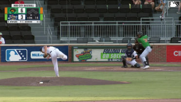 Jhonny Severino homers (23) on a fly ball to left center field.