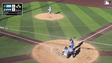 Anthony Donofrio homers (4) on a fly ball to center field.