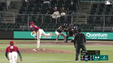 Anthony Vilar bunt pops into a double play in foul territory, first baseman Patrick Wisdom to second baseman Ryan Bliss. Mason McCoy out at 1st.