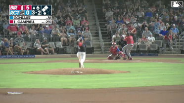 Dylan Campbell singles on a ground ball to center fielder Anthony Scull. Samuel Zavala scores. Jordan Sprinkle scores.