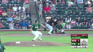 Andrew Fischer clobbers his second homer of the year