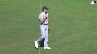 Gavin Collyer notches a strikeout