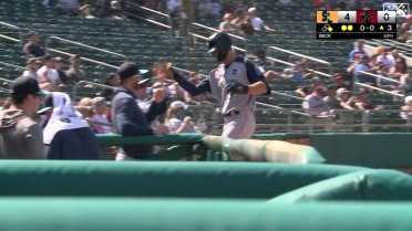 Shay Whitcomb rockets solo home run to left-center 